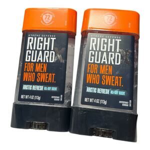 (2 Pack) Right Guard Xtreme Defense Gel – Arctic Refresh – 4 oz Each – 72‑Hour